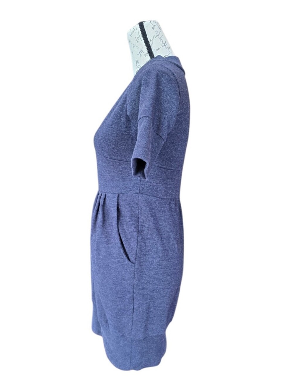 Victoria's Secret Blush & Plush Blue Gray Short Sleeve Knit Dress XS - Picture 3 of 8